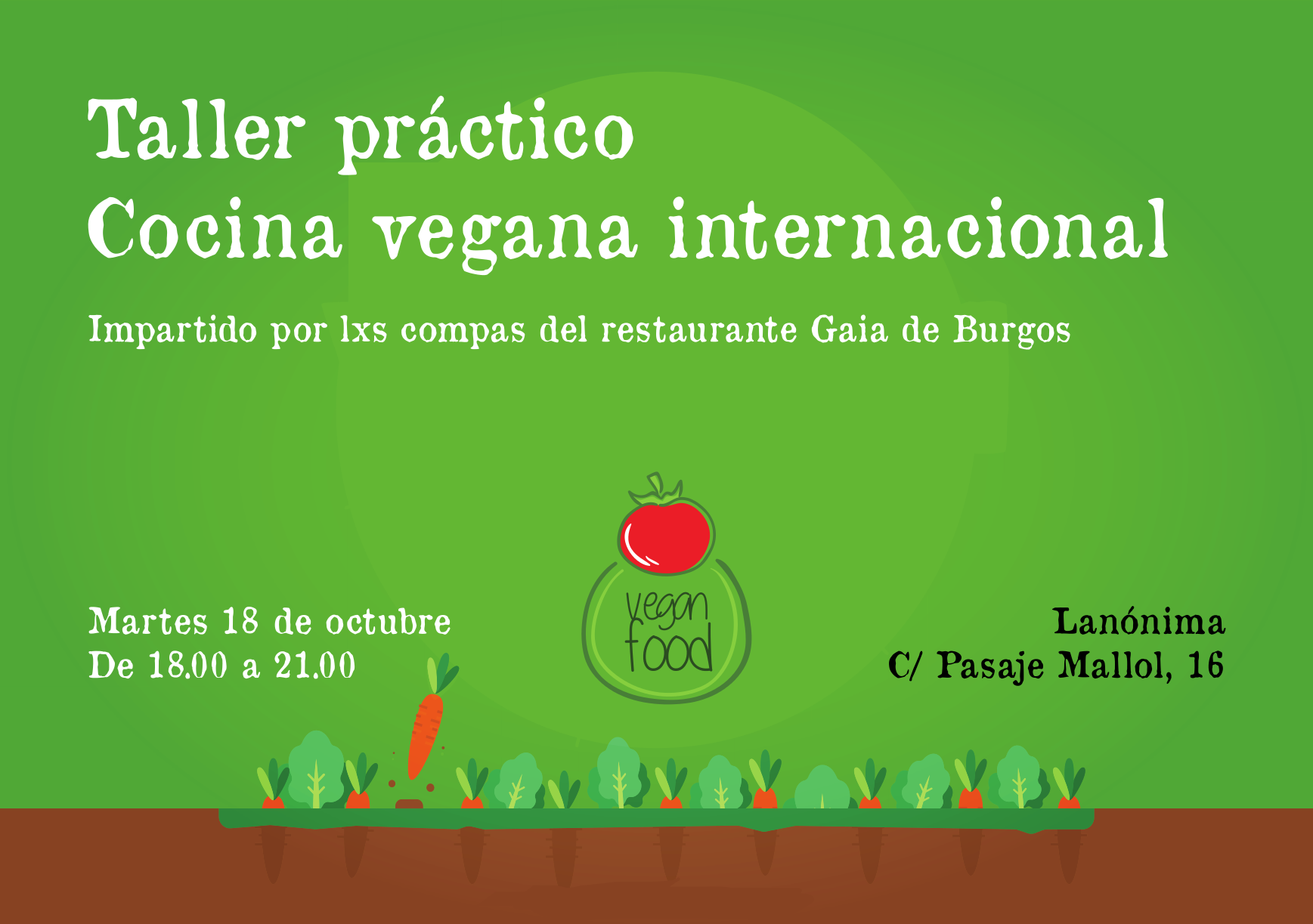 Taller práctico de cocina vegana